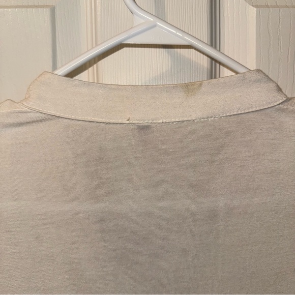 Cream and Black Y2K Sheath Dress with Ruffled Bib Collar Size Small with Pockets - Picture 7 of 7